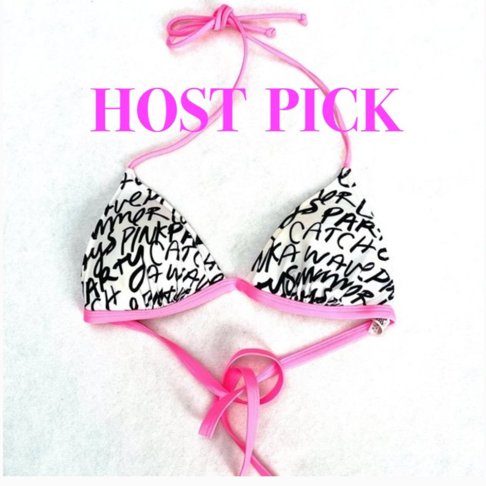 VS PINK "love pink" Swim Psh up top/Bra